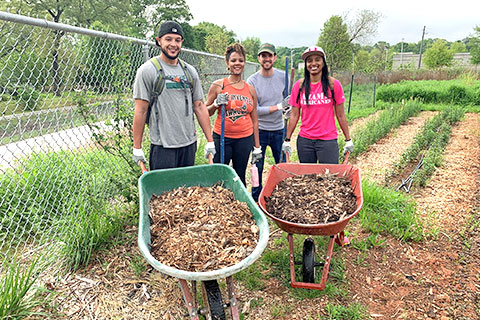 Volunteers at ’Canes Day of Service